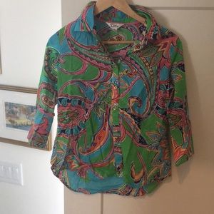 Lilly Pulitzer blouse sz 8.